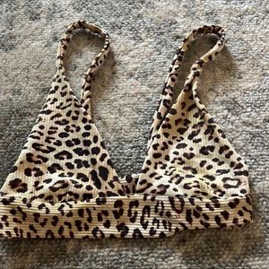 Cheetah Swimsuit Top